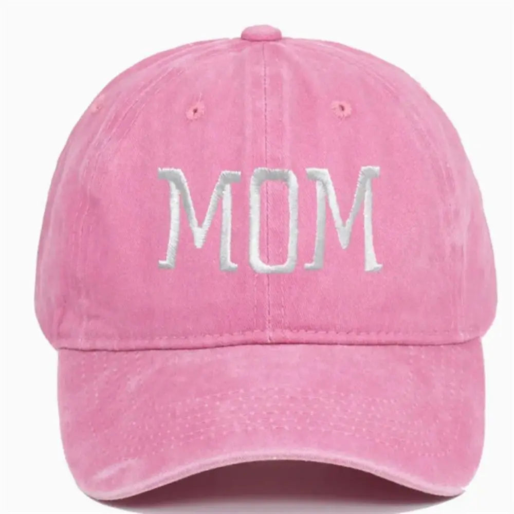 DAD MOM Embroidery Cotton Baseball Cap